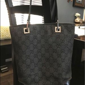 Authentic GUCCI DENIM PURSE W/MATCHING WALLET